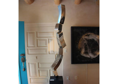 Esculturas pulidas modernas del arte del acero inoxidable para la decoración interior