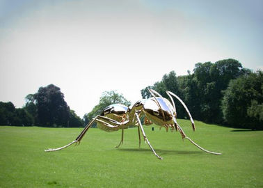 Un buen precio. Animal moderno del metal del arte del jardín de la hormiga de la escultura del acero inoxidable modificado para requisitos particulares en línea