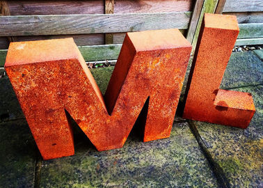 Un buen precio. Letra de acero de la estabilidad de la corrosión de la escultura de Corten del metal del arte del jardín al aire libre en línea
