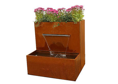 Un buen precio. Característica de acero del agua de Corten del plantador de la hierba de la cascada para la decoración exterior del jardín en línea