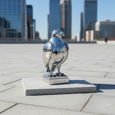 Un buen precio. Trofeo de águila de acero inoxidable personalizado y escultura al aire libre. en línea