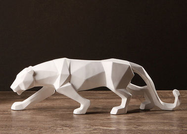 Diverso diseño geométrico de la pantera de la escultura del acero inoxidable del arte moderno del final
