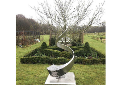 Un buen precio. Alta escultura contemporánea pulida del paisaje del metal de la escultura del acero inoxidable en línea