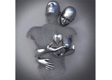 Un buen precio. Diseño contemporáneo del arte de la pared del amor del acero inoxidable de la escultura figurada de los Ss en línea