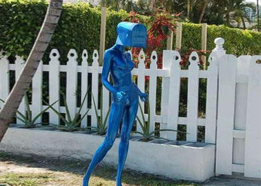 Arte al aire libre de Matt del buzón de la escultura decorativa durable del acero inoxidable