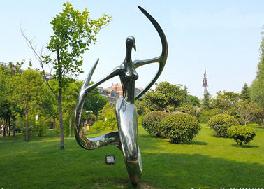 Un buen precio. Escultura pulida aduana del acero inoxidable, escultura al aire libre abstracta del metal para el jardín en línea