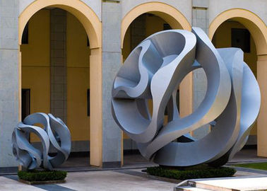 Un buen precio. Escultura al aire libre para el jardín, diseño hueco del acero inoxidable del arte moderno de la bola en línea