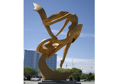 Un buen precio. Escultura moderna abstracta grande al aire libre del acero inoxidable, escultura de la muchacha de baile en línea
