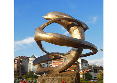 Un buen precio. Estatua pública moderna del delfín del metal de la decoración, estatua de bronce del delfín en línea