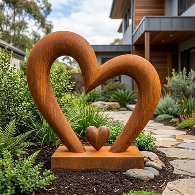 Un buen precio. Escultura de vínculos atemporales en acero corten oxidado: el arte vivo para el diseño sostenible del paisaje En línea