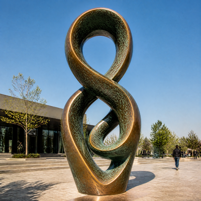 Un buen precio. Decoración de arte de metal personalizada, escultura de bronce y cobre, estatua, paisajismo, arte público, diseño de cinta En línea