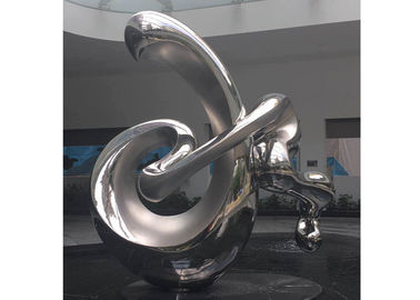 Un buen precio. Final pulido escultura de gran tamaño del acero inoxidable del extracto del arte contemporáneo en línea