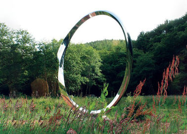 Un buen precio. Grueso al aire libre de la forma 2.5m m del anillo del acero inoxidable de la escultura del arte del jardín del metal en línea
