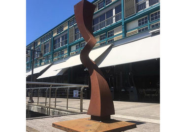 Un buen precio. Escultura de acero del jardín de la forma del extracto de la escultura de Corten de las decoraciones al aire libre en línea