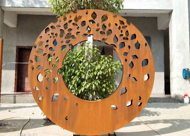 Un buen precio. Pantalla contemporánea del panel de la decoración del jardín de la escultura del diseño del anillo del corte del laser en línea