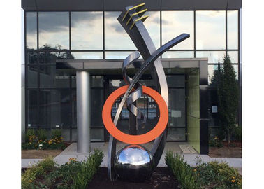 Un buen precio. Escultura contemporánea grande del metal del acero inoxidable para la entrada constructiva en línea