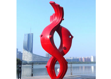 Un buen precio. Acero inoxidable pintado al aire libre colorido de la escultura de la decoración de la ciudad de gran tamaño en línea
