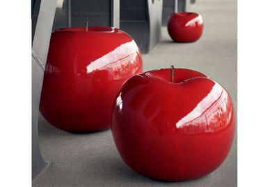 Un buen precio. Escultura decorativa roja pintada grande 120 cm de la fibra de vidrio de Apple de la escultura altos en línea