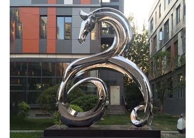 Un buen precio. Ornamentos pulidos espejo al aire libre moderno grande del jardín del metal de la escultura del acero inoxidable en línea