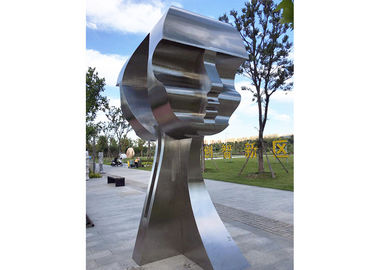Un buen precio. Final al aire libre moderno grande de Matt de la escultura del hombre de la venta al por mayor del arte del acero inoxidable en línea