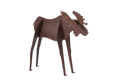 Un buen precio. Escultura de acero del animal del jardín de la escultura de Corten de la estatua grande de los alces del arte del metal en línea