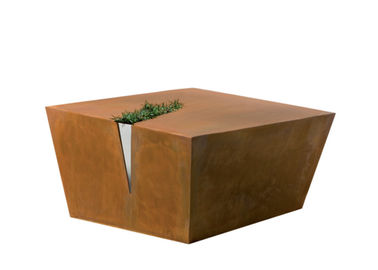 Un buen precio. El jardín oxidado exterior del metal de la mesa de centro esculpe color de acero de Corten el diverso en línea