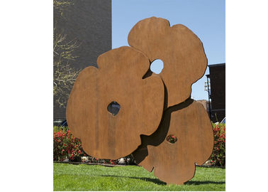 Un buen precio. Escultura de la flor del uso del jardín de la soldadura, forma de la aduana de la escultura de Rose en línea