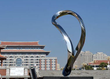 Un buen precio. Escultura abstracta moderna por encargo del acero inoxidable para el arte al aire libre en línea