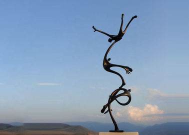 Escultura de bronce de encargo del bailarín de la estatua del bronce de la decoración del arte moderno de la decoración