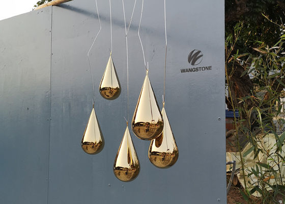 Un buen precio. Escultura interior moderna del acero inoxidable de la escultura del descenso del agua de la decoración en línea