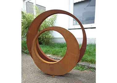 Esculturas de acero al aire libre 3D de Corten de la escultura contemporánea de la decoración
