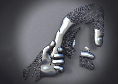 Un buen precio. Final de Matt de la escultura de la pared del metal del acero inoxidable 3D del diseño de las manos del amor en línea