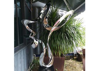 Un buen precio. diseño pulido abstracto de Wangstone de la escultura del acero inoxidable de los 80cm en existencia en línea
