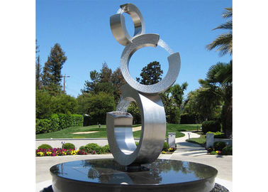 Un buen precio. Fuente de agua contemporánea del acero inoxidable del jardín de la escultura del acero inoxidable en línea