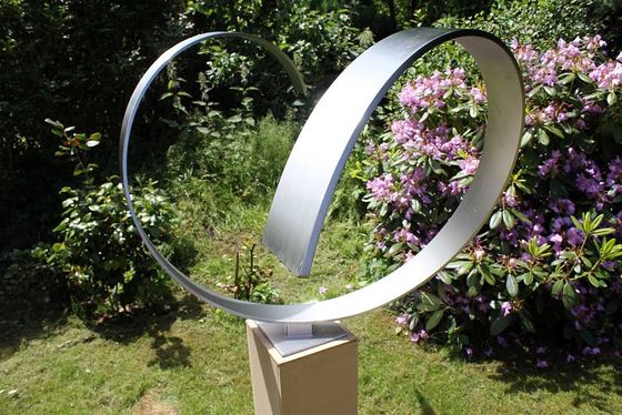Escultura de encargo del jardín de Art Design Brushed Stainless Steel del tamaño