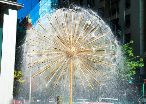 Un buen precio. Fuente de acero inoxidable del diente de león de la cascada al aire libre urbana del paisaje en línea