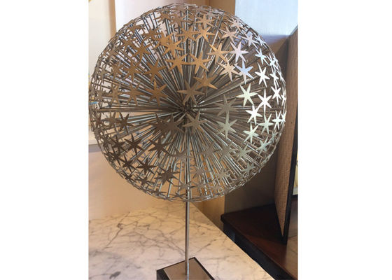 Un buen precio. Escultura moderna de Art Stainless Steel Dandelion Ball del tamaño de encargo en línea