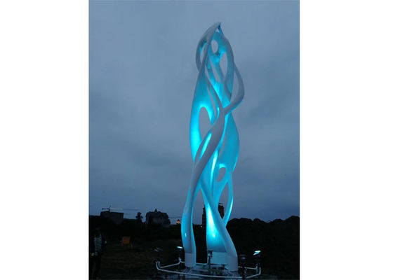 Un buen precio. Escultura de iluminación al aire libre de acero inoxidable grande de la ciudad para el paisaje urbano en línea