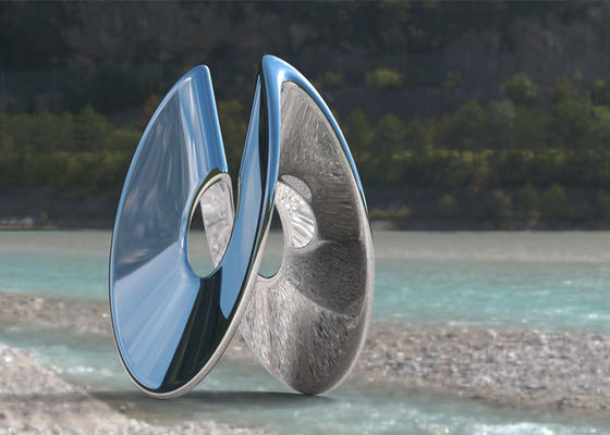 Un buen precio. Escultura de acero inoxidable del espejo resistente a la corrosión para la decoración al aire libre en línea