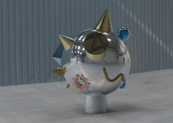 Un buen precio. El espejo pulió 316 el alto de acero inoxidable de Art Sculptures 100cm en línea