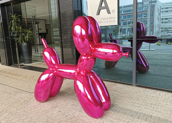 Un buen precio. alta escultura de acero inoxidable de capa nana del perro del globo del 150cm en línea