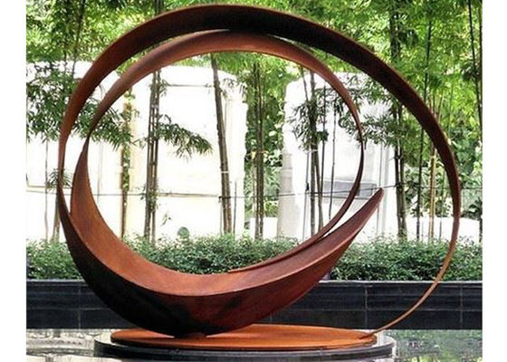 Un buen precio. Estatuas modernas atractivas de Rusty Corten Steel Garden Pond en línea