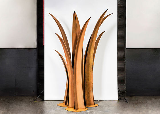 Un buen precio. Decoración los 2.8m Corten alto Reed Sculpture de acero del jardín en línea