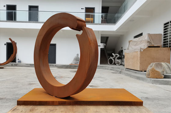 Un buen precio. metal de acero Ring Sculpture de Corten del extracto de la altura del 1.5m en línea