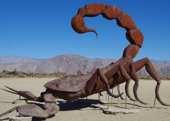 Un buen precio. Escultura colosal de acero del escorpión de Corten del paisaje al aire libre en línea