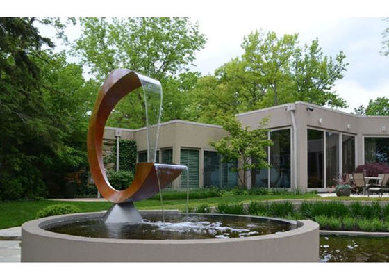 Un buen precio. Característica al aire libre moderna de Rusty Corten Steel Garden Water en línea