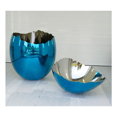 Un buen precio. El ODM pulió a Shell Egg Sculpture rota de acero inoxidable en línea