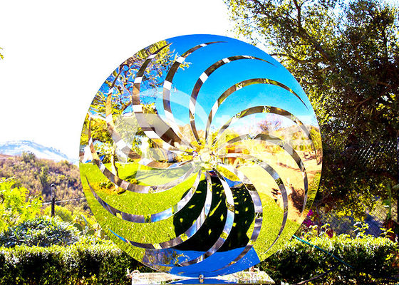 Un buen precio. Molino de viento de acero inoxidable pulido espejo Art Sculptures del jardín del ODM en línea