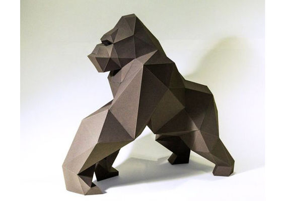 Altura de acero inoxidable pintada contemporáneo de la escultura el 100cm del mono