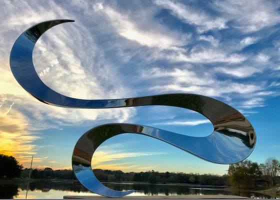 Un buen precio. Escultura abstracta pulida moderna del acero inoxidable del ODM en línea